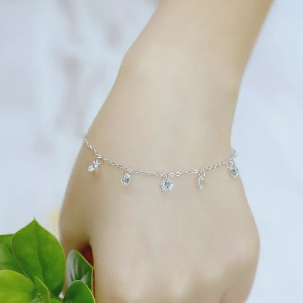 3.5ct. t.w. Round Diamonds 14k Gold Sterling Silver Bracelet